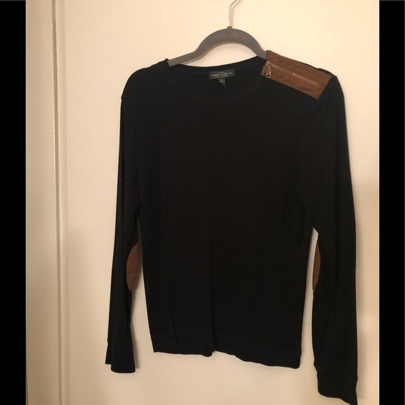 Sweater with suede accents - Picture 1 of 3